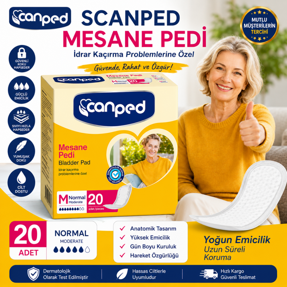 Canped Mesane Pedi Normal Emici 20'li Medium