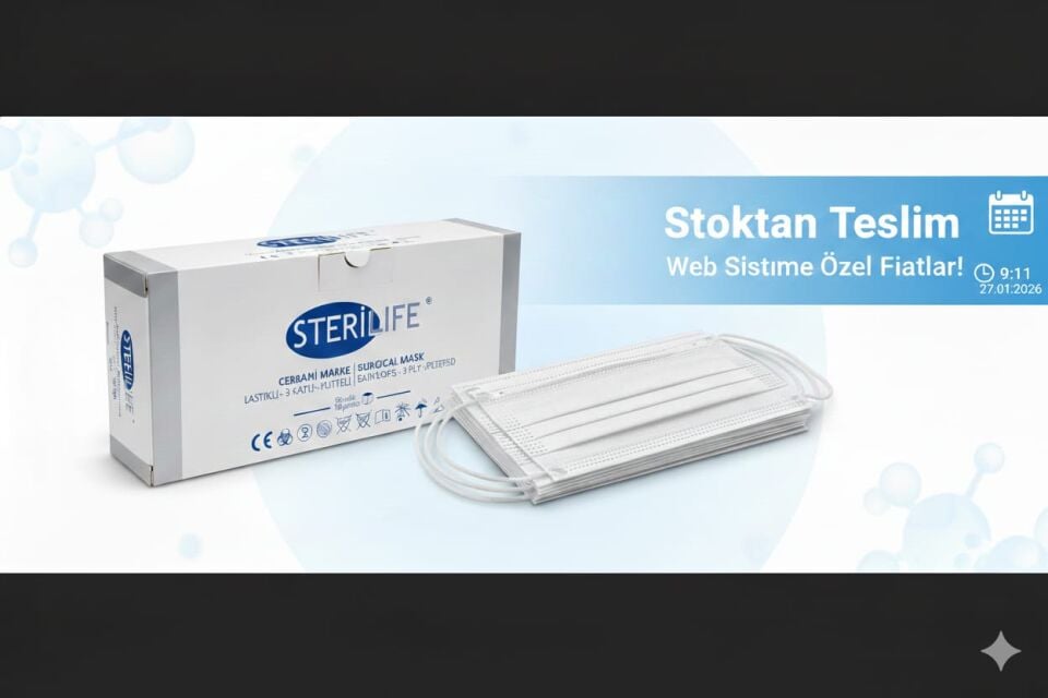 STERİLIFE YÜZ MASKESİ 50'Lİ PAKET