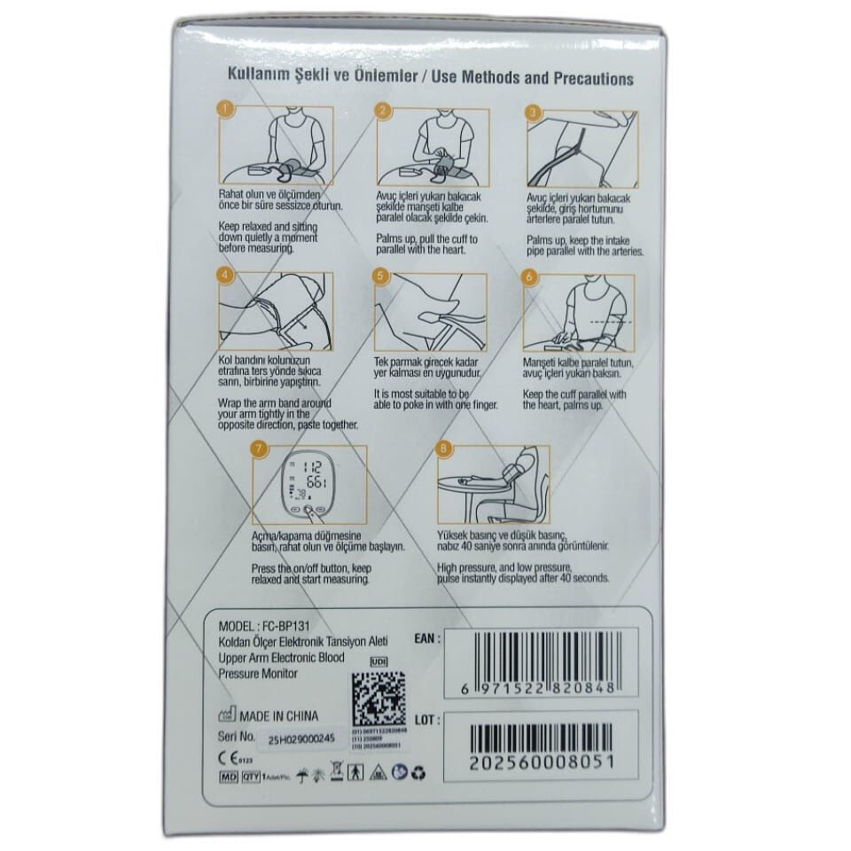 KOLDAN ÖLÇER TANSİYON ALETİ DİJİTAL AC.322
