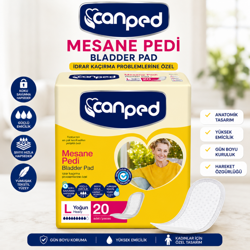 Canped Mesane Pedi Yoğun Emici 20'li Large