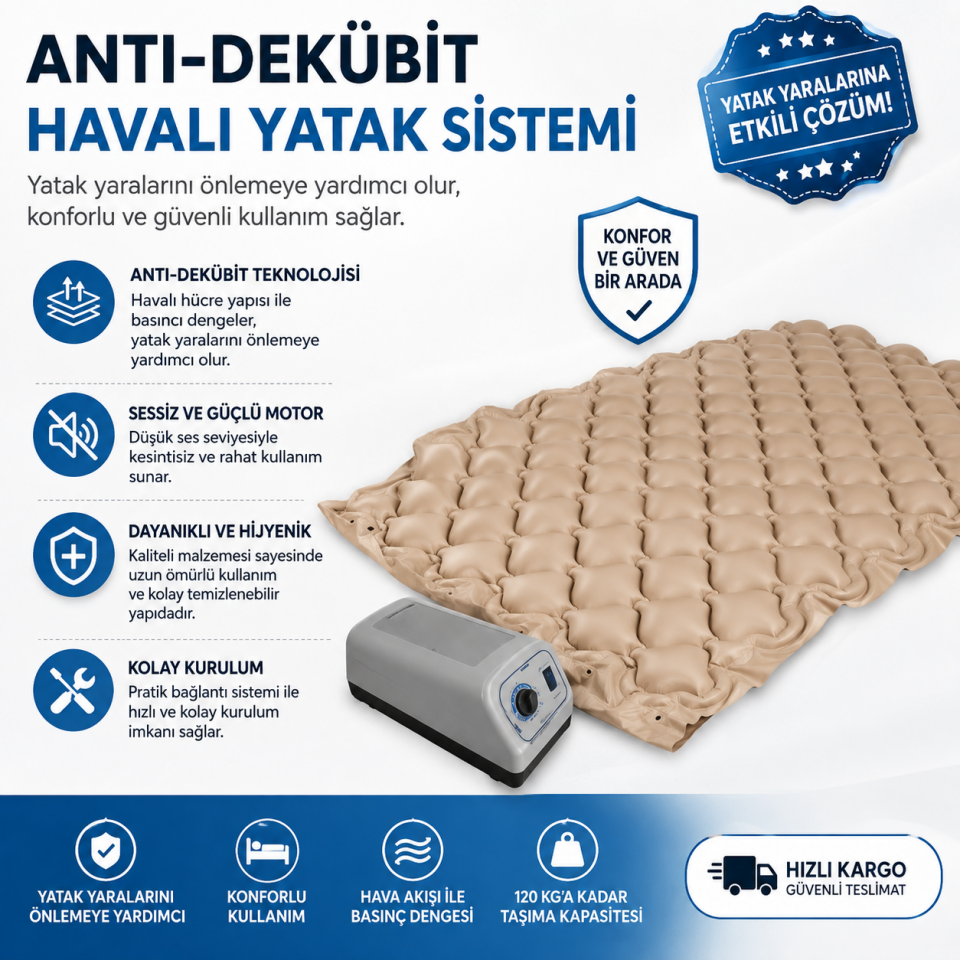 Baklava Tipi Havalı Yatak Respirox RHE-22