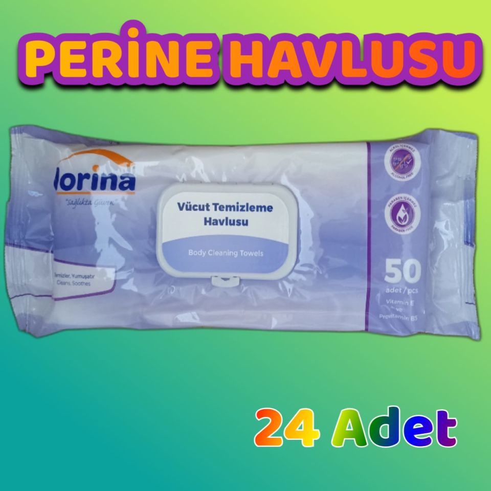 Lorina Vücut Temizleme.(Perina Havlusu)24 Paket