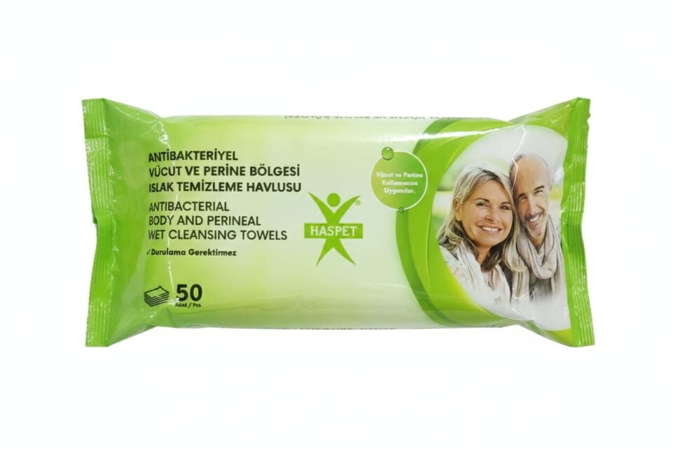 Haspet Perine Temizleme Havlusu 50’li - Hijyenik Vücut Temizleme Mendili