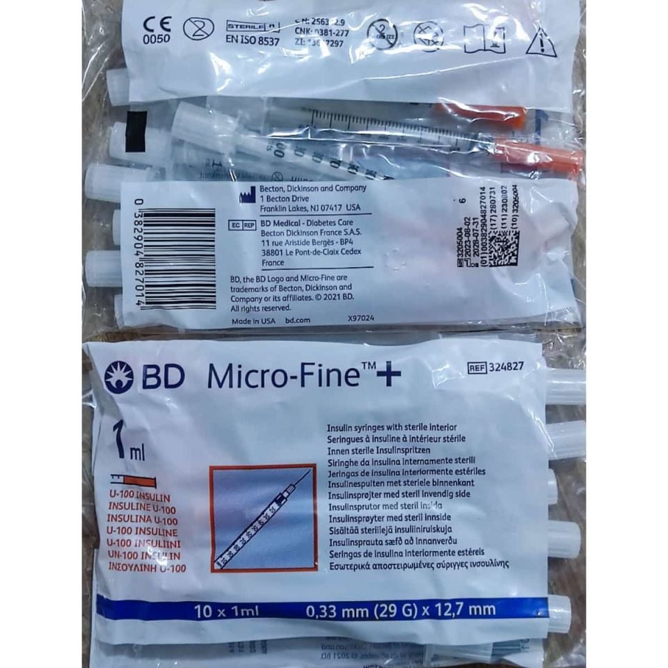 BD Micro-Fine Enjektör 1 ML 0,33X12,7 (100-ADET)