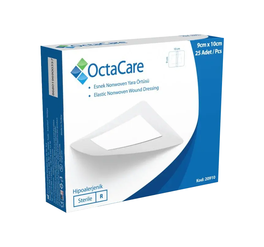 Octacare Esnek Nonwoven Yara Örtüsü 9cmx10 cm 25'li