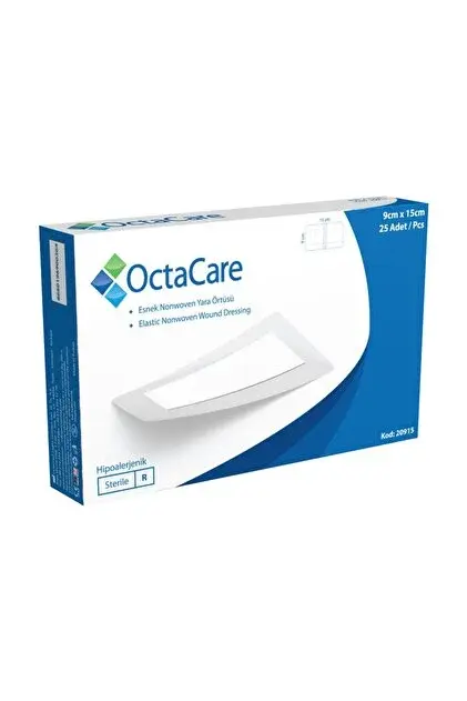 Octacare Esnek Nonwoven Yara Örtüsü 9cmx15 cm 25'li