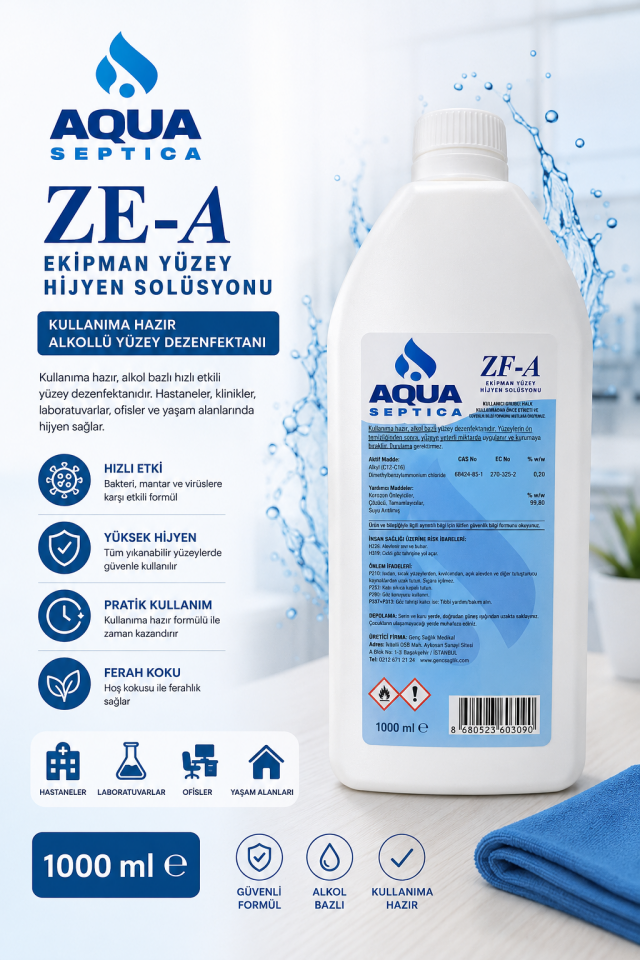 Aqua Zefiran 1lt Çözelti
