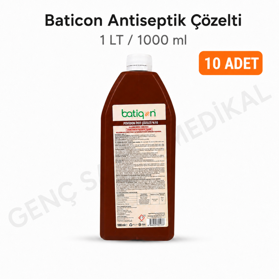 Baticon Antiseptik Çözelti 1 LT 10-ADET (AQUA)