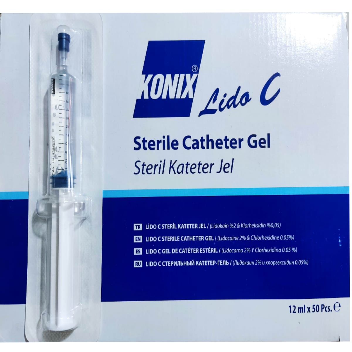 CATHETER,Enjektörlü 12ml (KONIX) 10-ADET