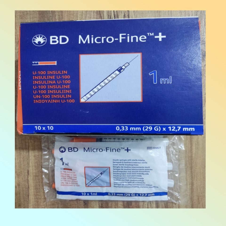 Bd Micro-fine Plus 1 Ml (30g) 0,30 Mm X 8 Mm