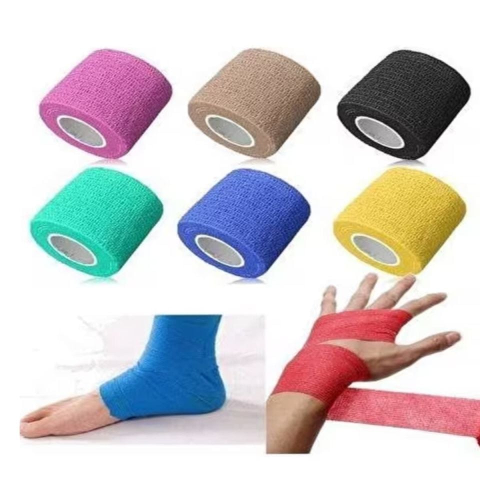 Kendinden Yapışkanlı Coban Bandaj 5 cm x 4,5 m 12 Adet
