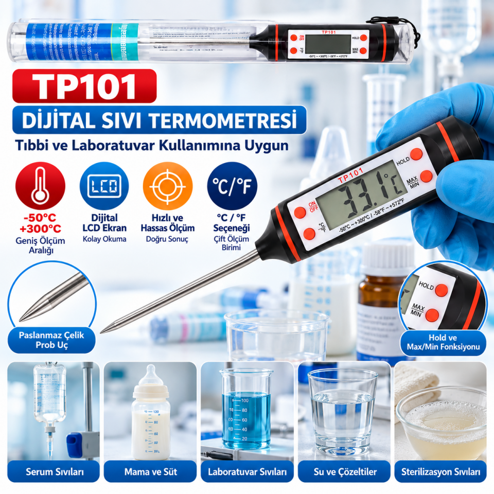 Sıvı Termometresi-Isı ölçer