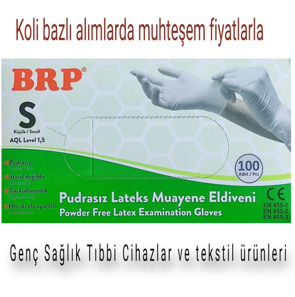 Brp Lateks Eldiven Small Beden Pudrasız(20-Paket)