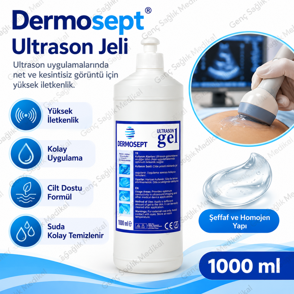 DermoSept Ultrason Jeli 1000 ml