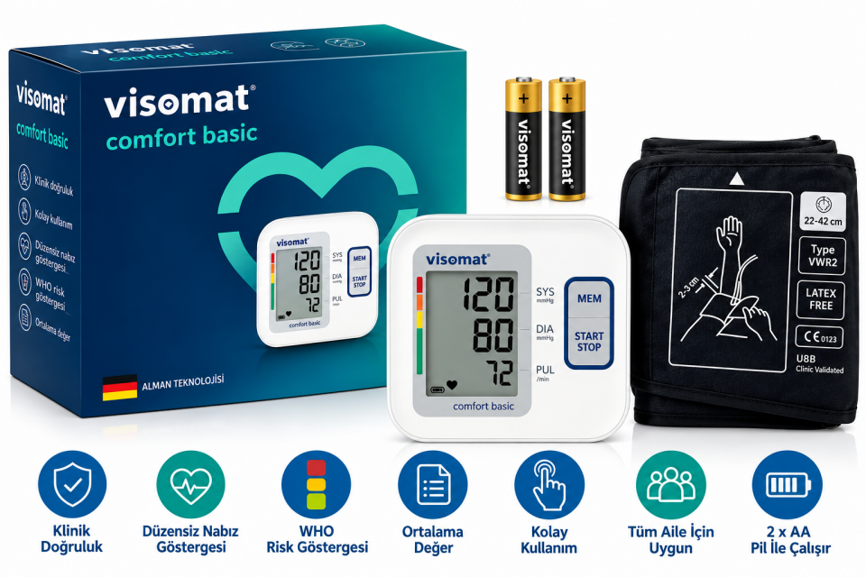 Visomat Comfort Basic Dijital Tansiyon Aleti – Koldan Ölçüm