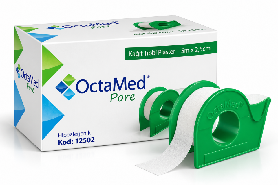 OctaMed Kağıt Flaster 5 m x 2,5 cm