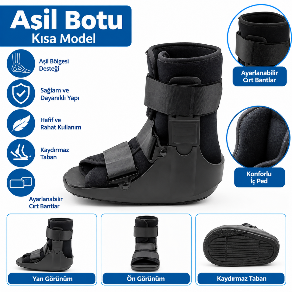Walker Bot Ayak Bileği-Aşil Botu (Kısa)