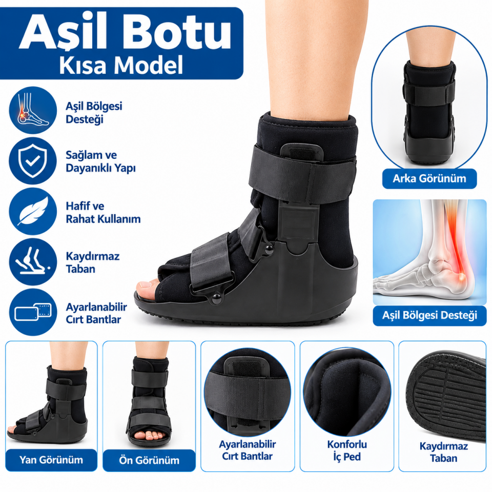 Walker Bot Ayak Bileği-Aşil Botu (Kısa)