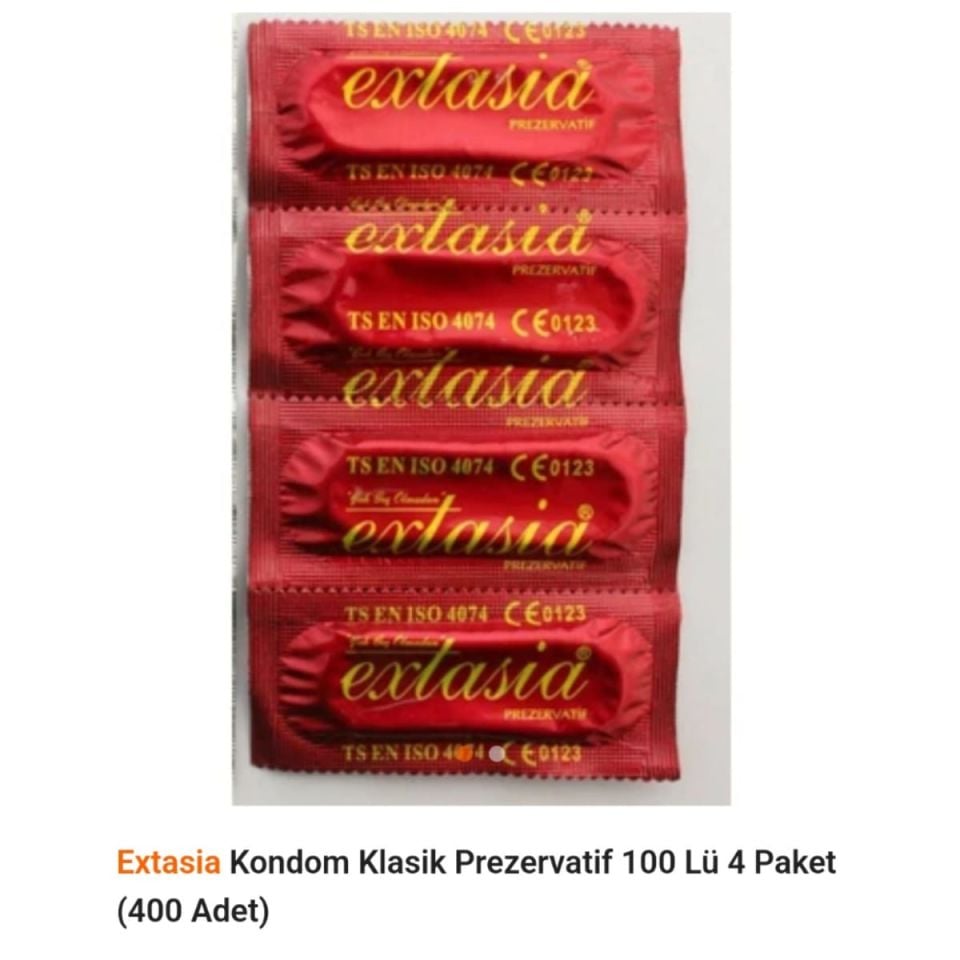 Extasia Prezervatif & Kondom 100'lü ( 4-Kutu)