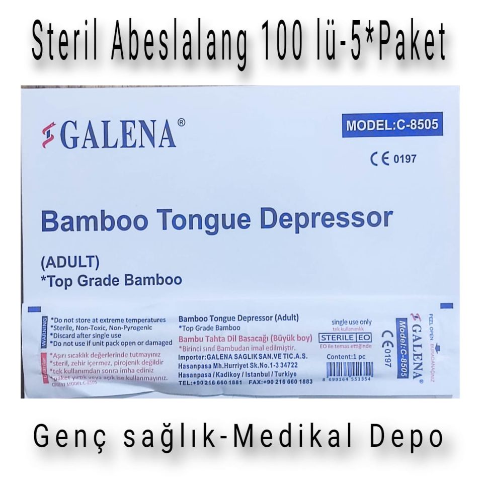 Steril Abeslang 100'lü- 5 Paket(Galena)