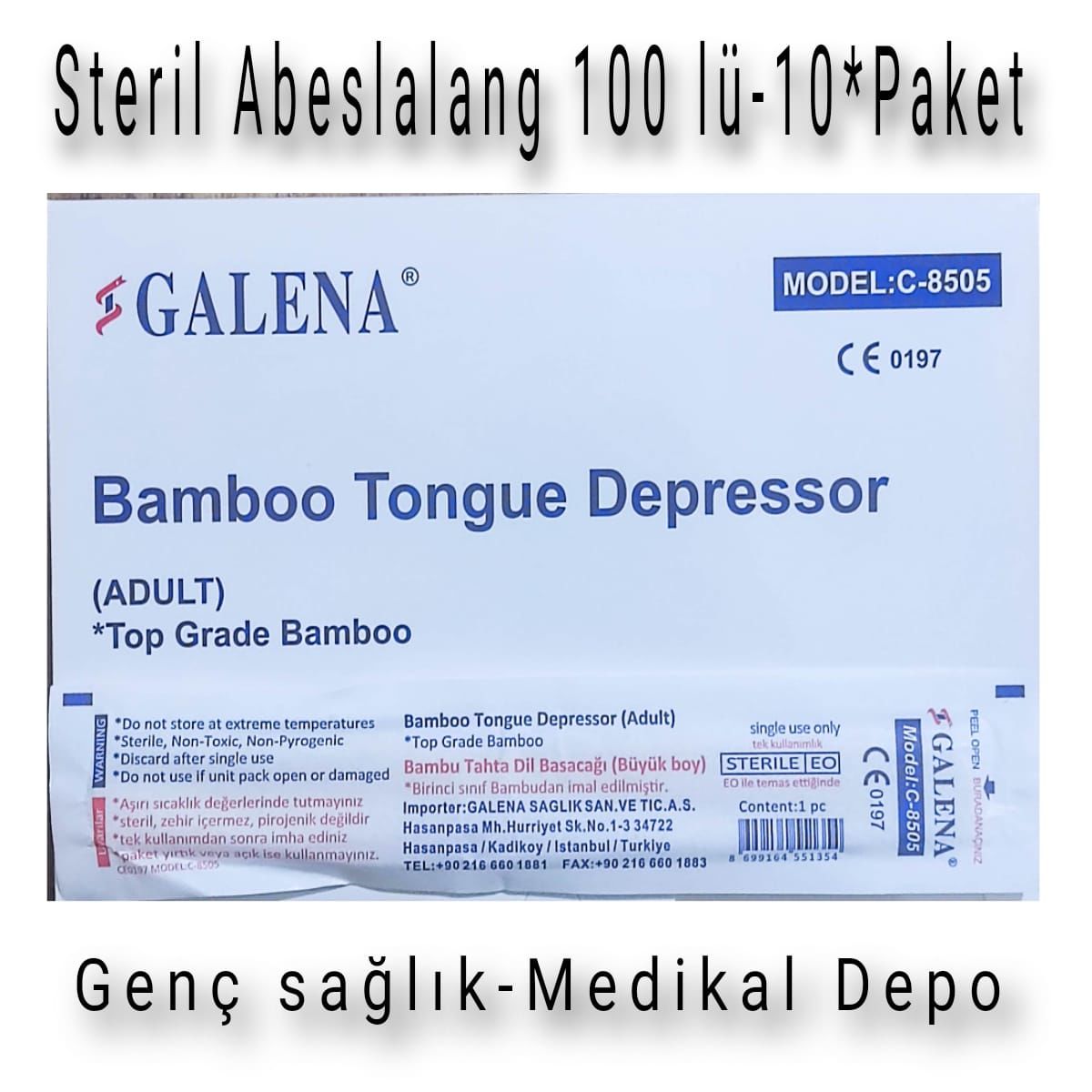 Steril Abeslang 100'lü- 10*Paket(Galena)