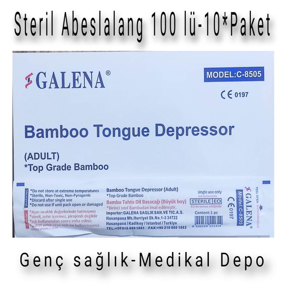 Steril Abeslang 100'lü- 10*Paket(Galena)