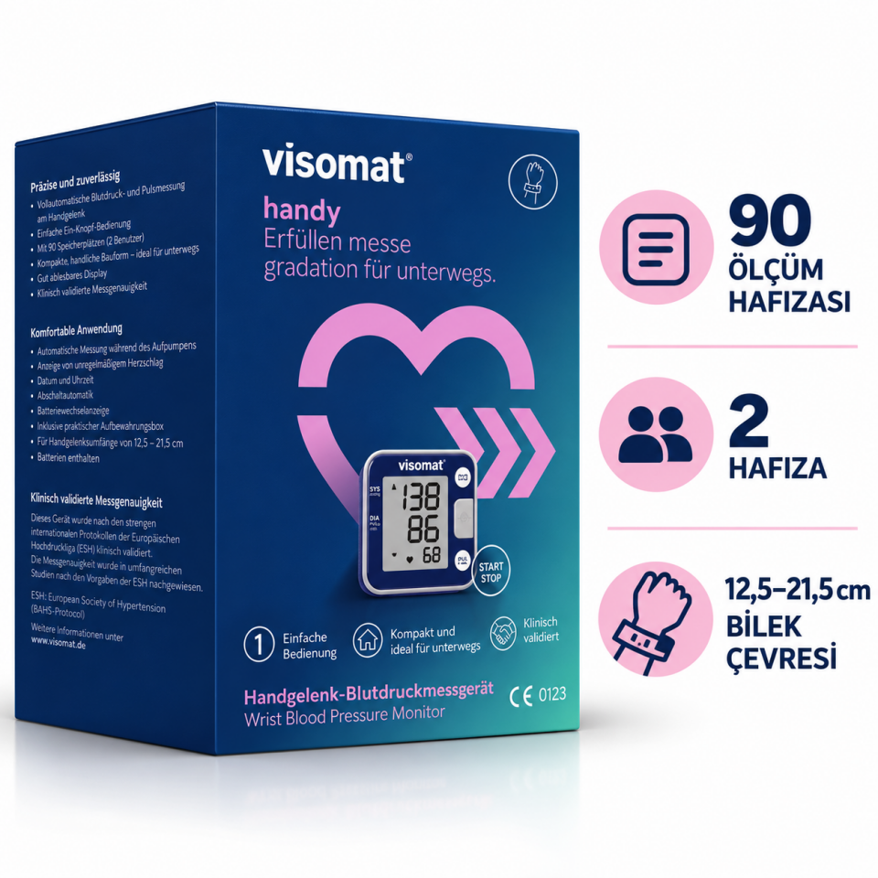 Visomat Handy Bilekten Tansiyon Ölçüm Cihazı