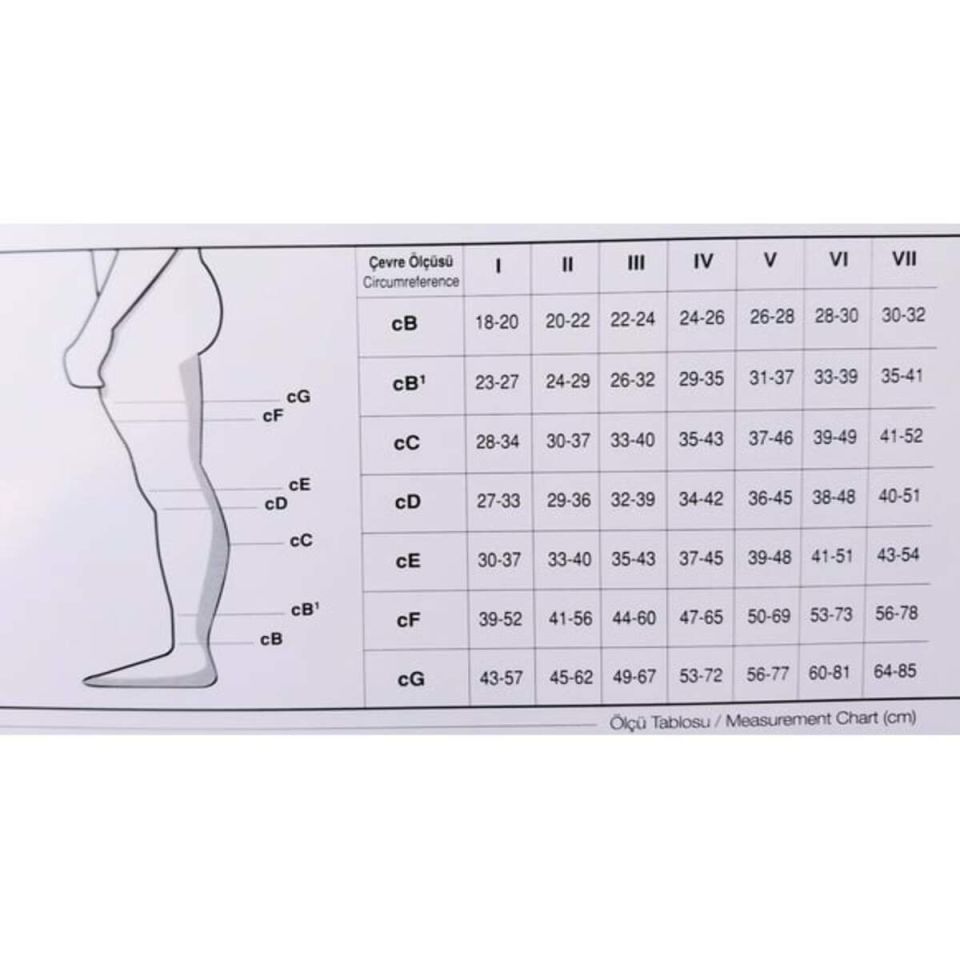 Dizaltı Burnu Açık VARİSOCKS Varis Çorabı CCL-2