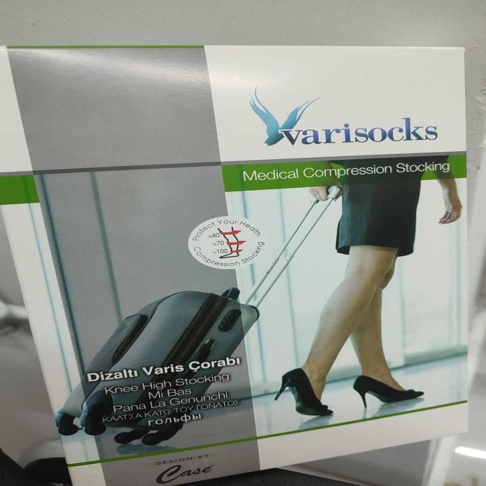 Dizaltı Burnu Kapalı VARİSOCKS Varis Çorabı CCL-2