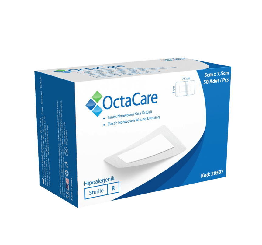 Octacare Esnek Nonwoven Yara Örtüsü 5cmx7,5 cm 50'li
