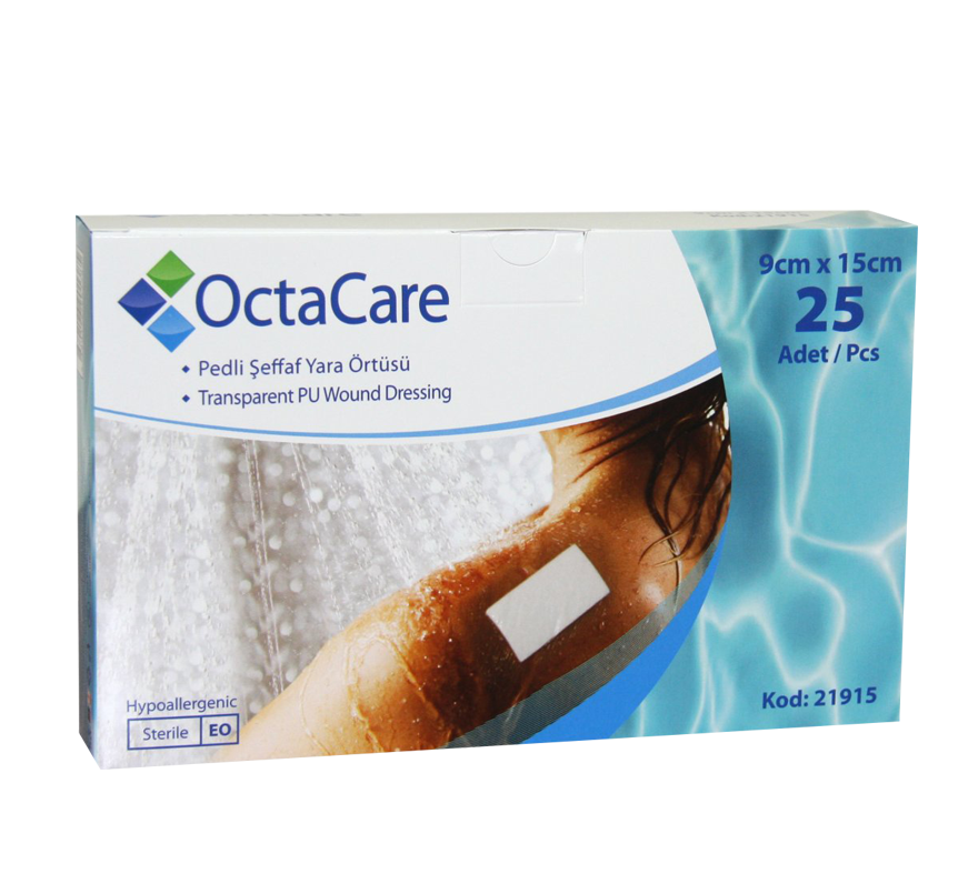 Pedli Şeffaf Pu Film Yara Örtüsü OCTACARE (1 KUTU)