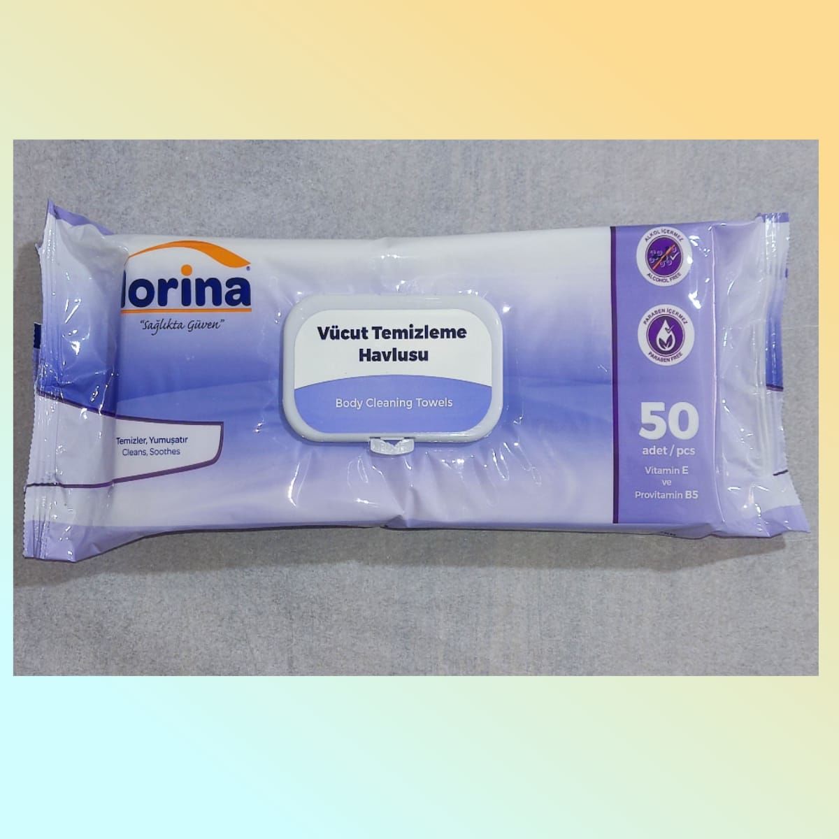 LORİNA Perine Bölgesi Temizleme Havlusu 50'lik