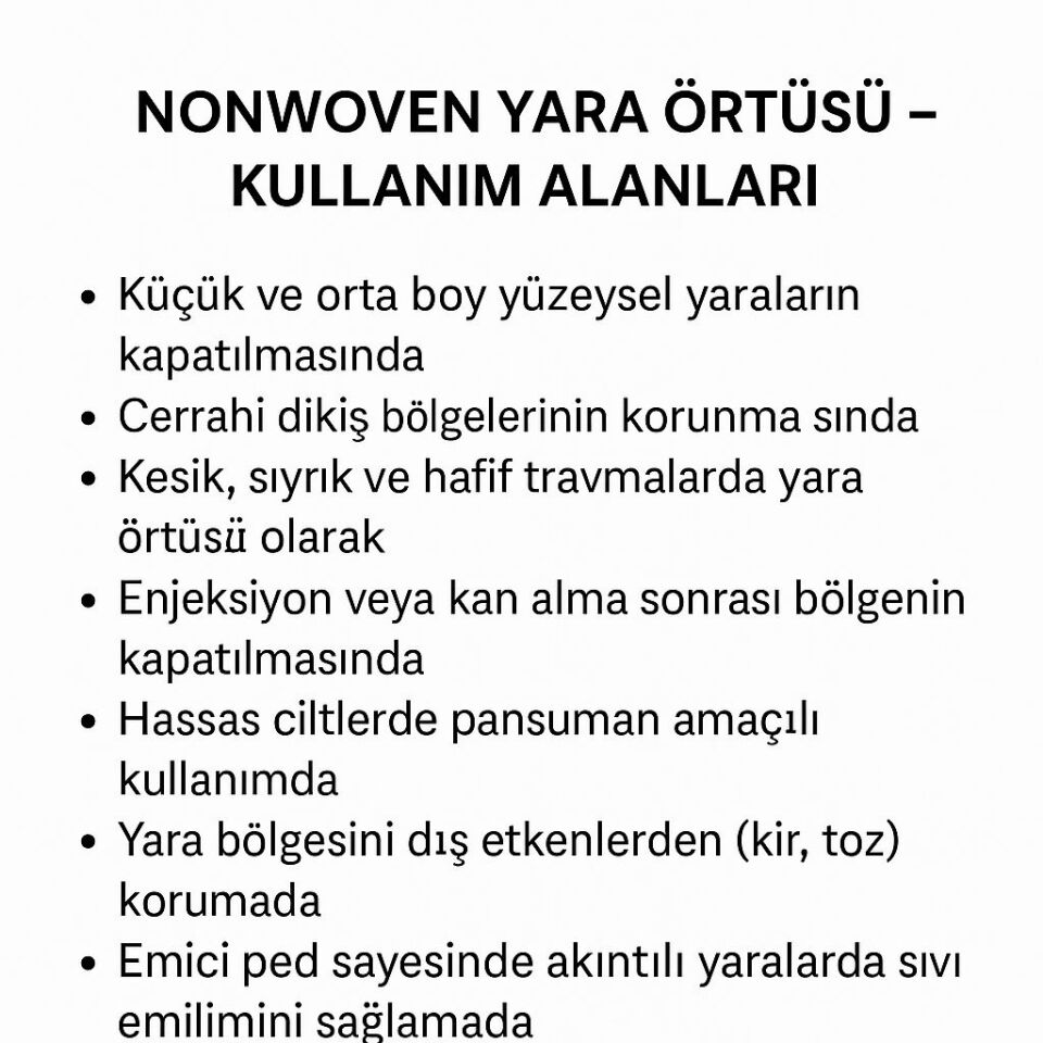 DS SAĞLIK Nonwoven Örtüsü 25 Adet