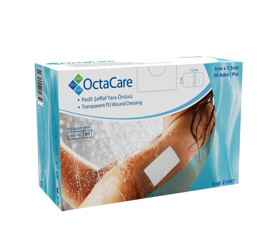 Pedli Şeffaf (10'lu) Pu Film Yara  Örtüsü OCTACARE (10'lu)