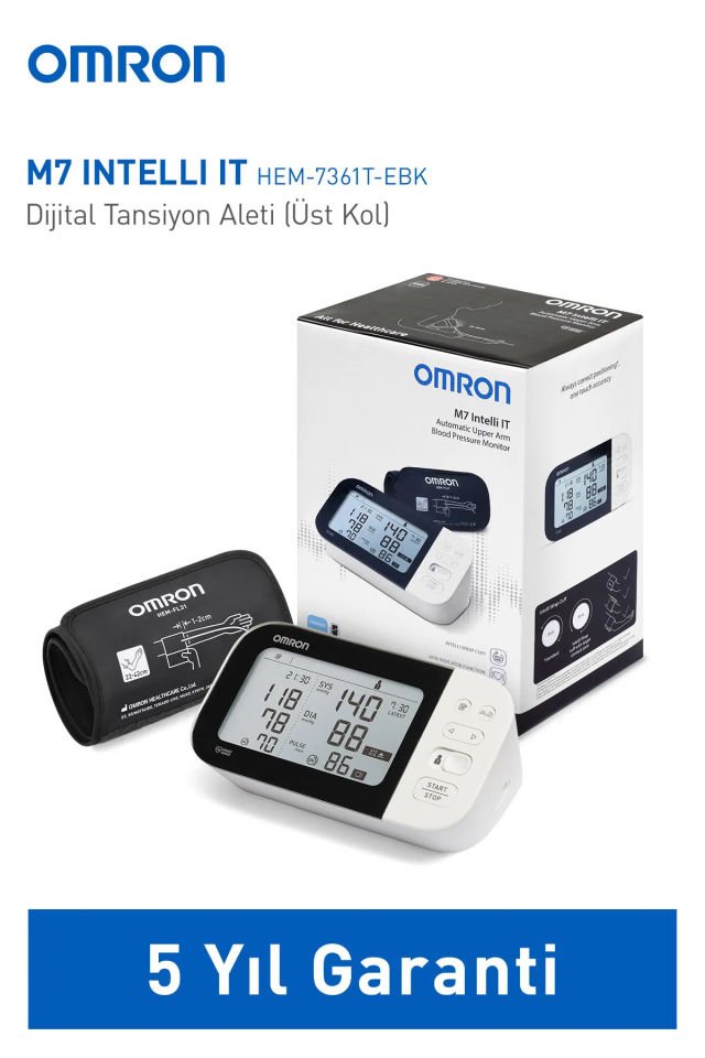 Omron M7 Intelli IT Afib HEM-7380T1-EKB Koldan Tansiyon Aleti
