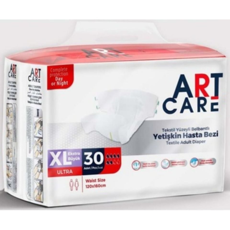 Art Care Bel Bantlı Hasta Bezi XL 30'lu 1 PAKET
