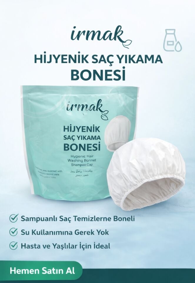 Irmak Saç Yıkama Bonesi (Tek Kullanımlık Şampuanlı Bone)